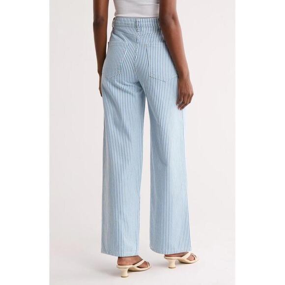 171 BLANKNYC Railroad Stripe Wide-Leg Jeans (Size 26, NWT) - Picture 6 of 6